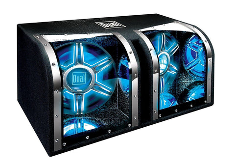 Dual Electronics BP1204 12 inch illumiNITE High Performance Studio Enclosed Car Subwoofers with 1,100 Watts of Peak Power