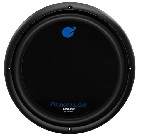 Planet Audio AC12D Car Subwoofer - 1800 Watts Maximum Power, 12 Inch, Dual 4 Ohm Voice Coil, Sold Individually