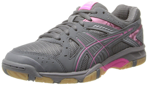 ASICS Women's Gel 1150V Volley Ball Shoe,Smoke/Knock Out Pink/Silver,9 M US [product _type] ASICS - Ultra Pickleball - The Pickleball Paddle MegaStore