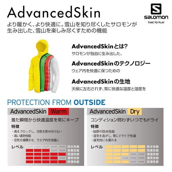 Salomon Men's Qst Snow JACKET , Black, Medium