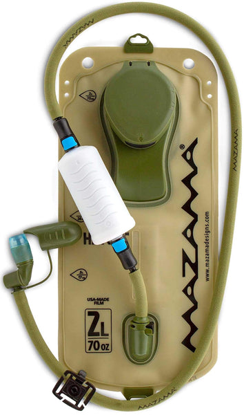 Sagan Life Inline Water Purification Filter System, in Line Water Filter Hydration Bladder, Water Filter Hiking, Backpacking, Survival, Removes Bacteria, Virus, Protozoan, Lead, Purifies 250 Gallons