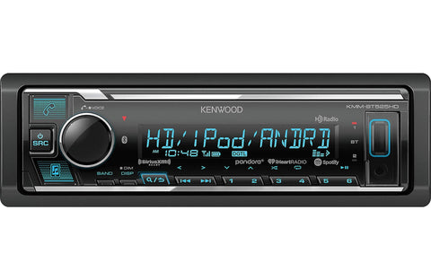 Kenwood KMM Single-DIN in-Dash MP3 Digital Media Receiver with Bluetooth, HD Radio and SiriusXM Ready