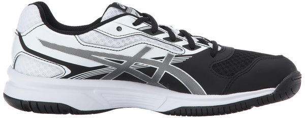 ASICS Womens Upcourt 2 Volleyball Shoe, Black/Silver/White, 10 Medium US [product _type] ASICS - Ultra Pickleball - The Pickleball Paddle MegaStore