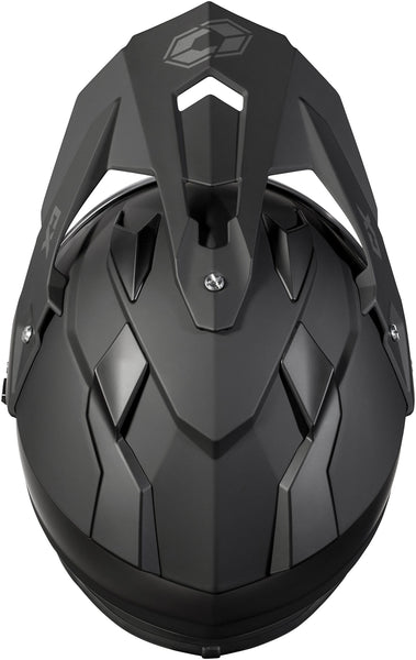 Castle X Mode Dual-Sport SV Snowmobile Helmet (LRG, Matte Black)
