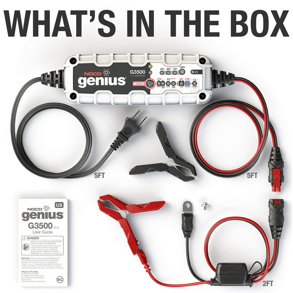 NOCO Genius G3500 6V/12V 3.5 Amp Battery Charger and Maintainer