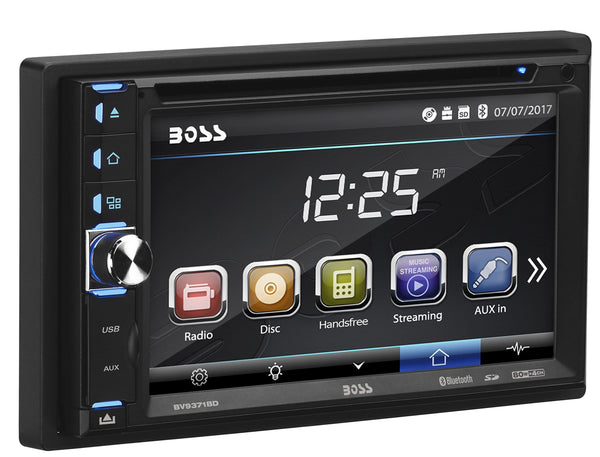 BOSS Audio Systems BV9371BD Car DVD Player - Double Din, Bluetooth Audio and Hands Free Calling, 6.2 Inch Touchscreen LCD, MP3, CD, DVD, USB, SD, Aux-in, AM/FM, Detachable Front Panel
