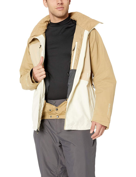 Burton Men's AK 2L Gore-Tex Swash Jacket, Canvas/Safari/Kelp, Medium