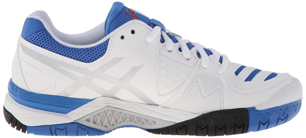 ASICS Women's Gel-Challenger 10 Tennis Shoe, White/Silver/Powder Blue,5 M US [product _type] ASICS - Ultra Pickleball - The Pickleball Paddle MegaStore