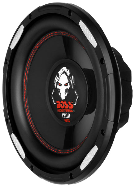 BOSS Audio Systems P100F 10 Inch Car Subwoofer - 1200 Watts Maximum Power, Single 4 Ohm Voice Coil, Sold Individually