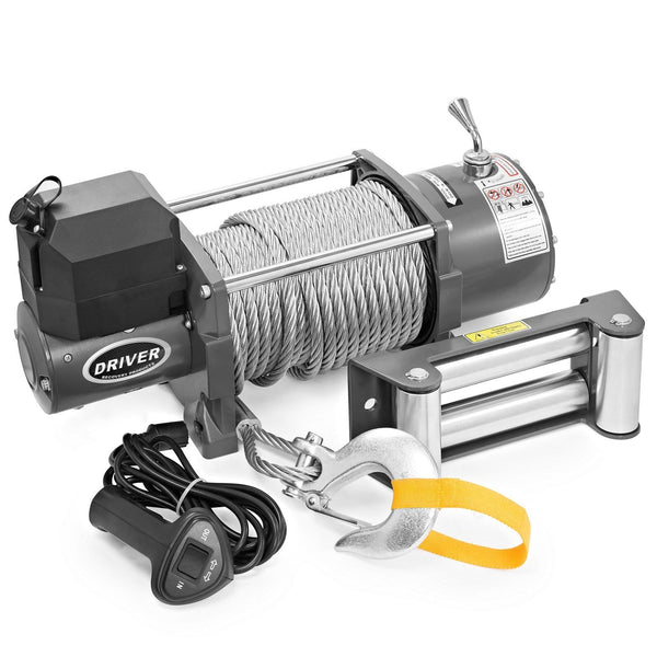Driver Recovery Products LD17-PRO Electric Heavy Duty Recovery Winch - 17,000 lbs. Capacity - Wired Remote Control