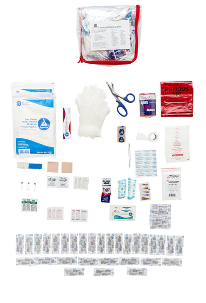 Emergency Case - Premium Family Survival Kit - 4 Person 4 Days for Earthquakes, Hurricanes, Floods, Tornadoes, Wildfires