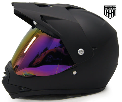 HHH DOT Youth Helmet for Dirtbike ATV Motocross MX Offroad Motorcyle Helmet with VISOR