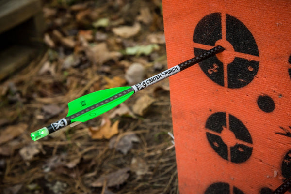 Tenpoint Evo-X Center Punch Carbon Crossbow Arrows with Omni-Brite 2.0 Lighted Nocks 20", 3-Pack (HEA-734.3)