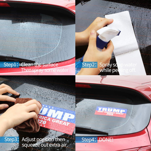Anley 9 X 3 inch Trump 2020 Keep America Great Decal - Car and Truck Reflective Bumper Stickers - 2020 United States Presidential Election (3 Pack)