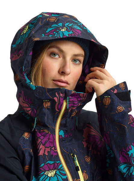 Burton Women's Women's Ak Gore-tex Upshift Jacket, Bona Flora/True Black, Small