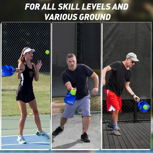 YOOWIND Pickleball Balls, 40 Holes Outdoor Pickleball Balls, Perfectly Balanced, High Elasticity and Durable Pickleballs for Beginners and Professional, 4 Pack, Green