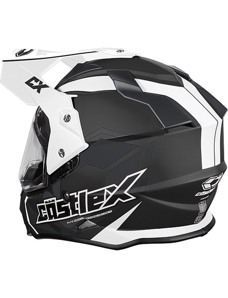 Castle X Mode Dual-Sport SV Team Snowmobile Helmet (LRG, Black)