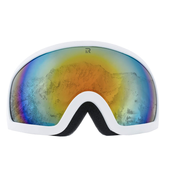 Retrospec Traverse G1 Ski, Snowboard, and Snowmobile Goggles, White/Citrine