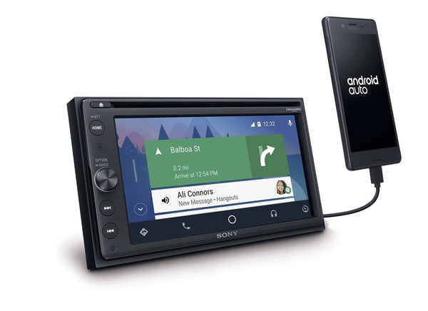 Sony XAV-AX200 DVD Receiver w/Bluetooth MP3 Satellite Radio, Apple Car Play and Android Auto (Disco by Manufacturer)