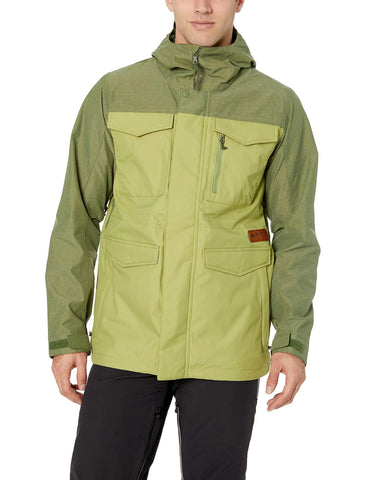 Burton Men's Covert Shell Jacket, Mosstone/Clover, Large