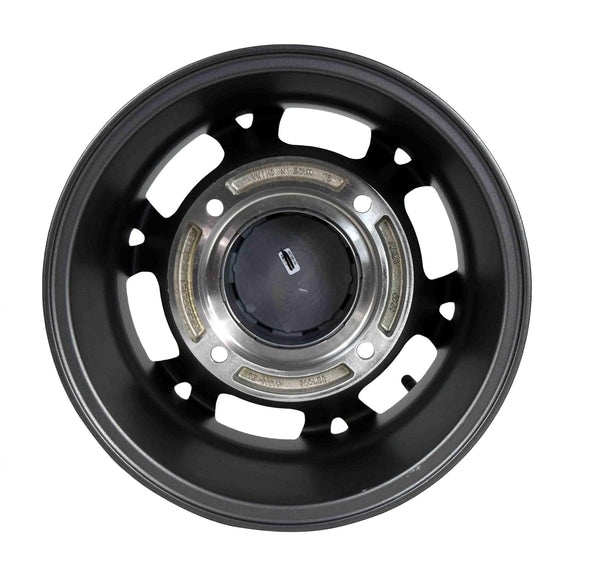 12 inch MASSFX Pit Viper 12x7 4/156 ATV UTV Rims Gun Metal Grey Finish Polaris RZR - 4 Pack Gunmetal Wheels with Lug Nuts