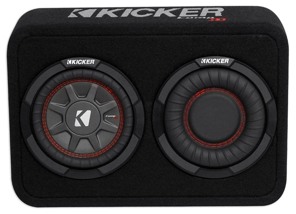 Kicker TCWRT674 CompRT 6.75" Subwoofer in Thin Profile Enclosure 4ohm 150W