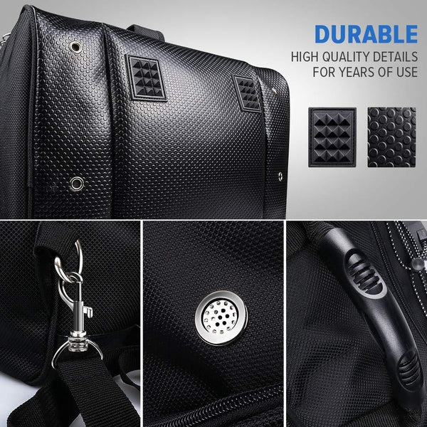 OutdoorMaster Boot Bag POLAR BEAR - Ski Boots and Snowboard Boots Bag , Excellent for Travel with Waterproof Exterior & Bottom - for Men,Women and Youth - Black