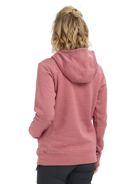 Burton Women's Oak Pullover Hoodie, Rose Brown Heather, Medium