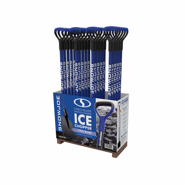 Snow Joe SJEG700 Spring Loaded Impact Reducing Steel Ice Chopper | 7-Inch x 5.5-Inch | Shock Absorbing Handle