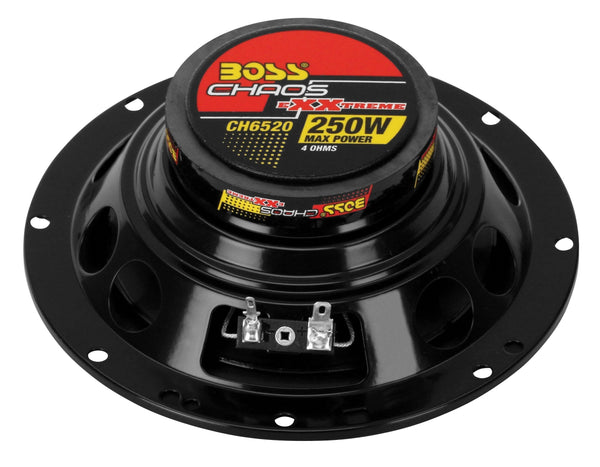 BOSS Audio Systems CH6520 Car Speakers - 250 Watts Of Power Per Pair, 125 Watts Each, 6.5 Inch, Full Range, 2 Way, Sold in Pairs