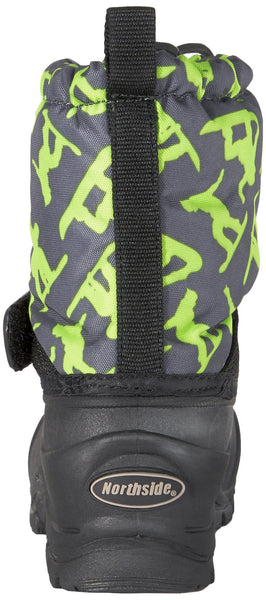 Northside Frosty Winter Boot (Toddler/Little Kid/Big Kid),Dark Grey/Green,6 M US Toddler
