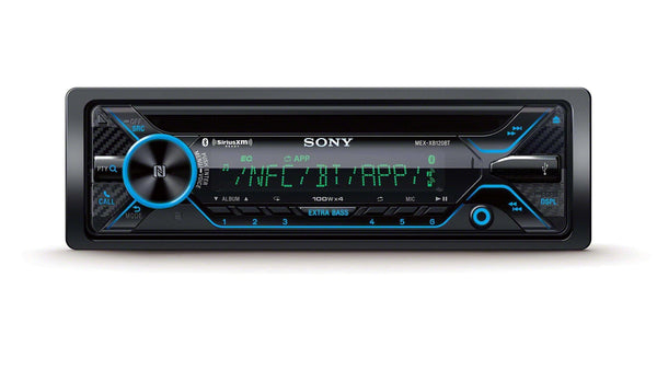 Sony MEX-XB120BT Single DIN Hi-Power Bluetooth In-Dash CD/AM/FM/SiriusXM Ready Car Stereo with 180W RMS (CEA Rated Power) built-in 4-channel 45W x 4 Amplifier