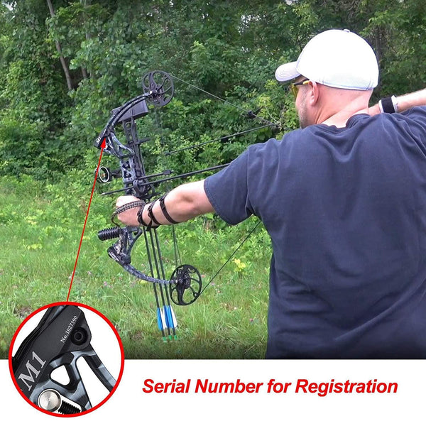 XGEEK Compound Bow，Compound Hunting Bow Kit，Limbs Made in USA，19"-30" Draw Length,19-70Lbs Draw Weight，Up to 320FPS， (2 Years Warranty)