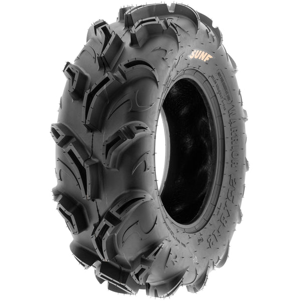 Set of 4 SunF Warrior AT Mud & Trail 26x9-12 Front & 26x11-12 Rear ATV UTV Off-Road Tires, 6 PR, Tubeless A048