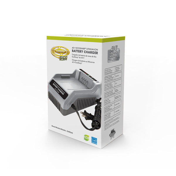 Snow Joe + Sun Joe iCHRG40 EcoSharp Lithium-Ion Battery Charger | 40 Volt - Ultra Pickleball