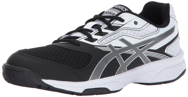 ASICS Womens Upcourt 2 Volleyball Shoe, Black/Silver/White, 10 Medium US [product _type] ASICS - Ultra Pickleball - The Pickleball Paddle MegaStore