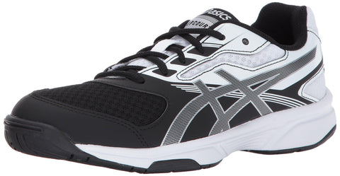 ASICS Womens Upcourt 2 Volleyball Shoe, Black/Silver/White, 10 Medium US [product _type] ASICS - Ultra Pickleball - The Pickleball Paddle MegaStore