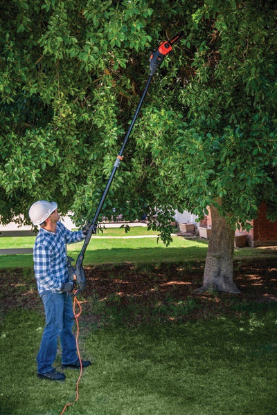 Remington RM1035P Ranger II 8-Amp Electric 2-in-1 Pole Saw & Chainsaw with Telescoping Shaft and 10-Inch Bar for Tree Trimming and Pruning