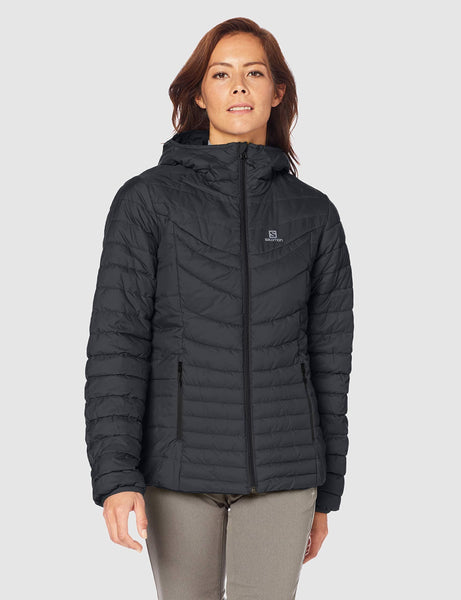 SALOMON Women's Drifter Loft Hoodie W, Black, Large - Ultra Pickleball