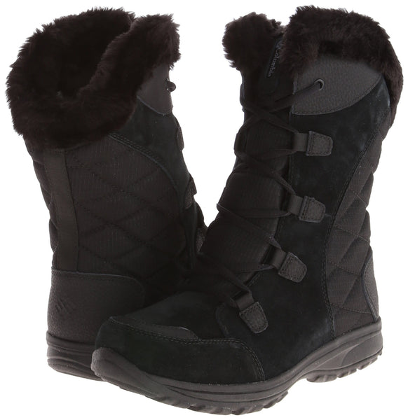 Columbia Women's ICE Maiden II Snow Boot, Black, Grey, 9.5 B US