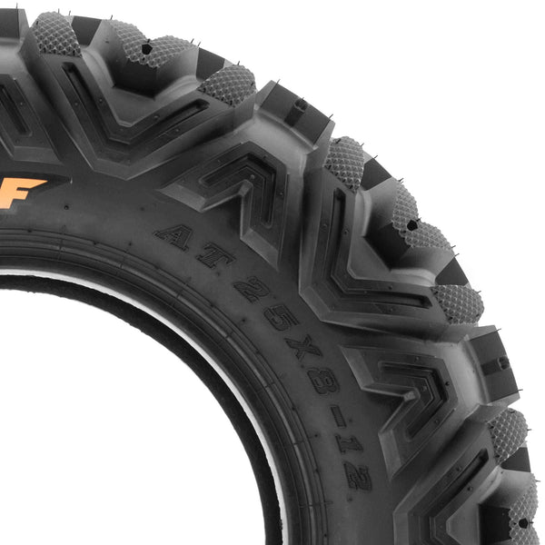 SunF 26x8-12 Replacement Tubeless 6 PR ATV UTV Tires A033 POWER I [Single]