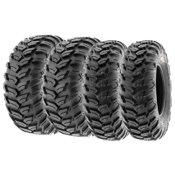 SunF 26x9R12 26x11R12 ATV UTV Tires 6 PR Tubeless A043 [Bundle]