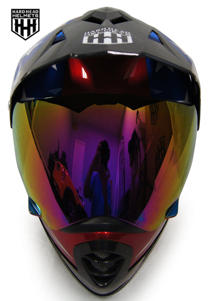 SmartDealsNow - HHH DOT Youth & Kids Helmet for Dirtbike ATV Motocross MX Offroad Motorcyle Street bike Snowmobile Helmet with VISOR (Large, USA)