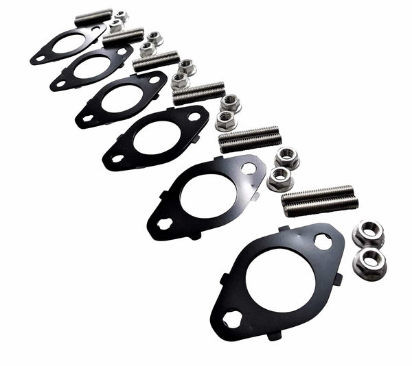 Exhaust Manifold Header Gasket & Stainless Stud Kit for 1998-2019 5.9l & 6.7l Cummins Turbo Diesel