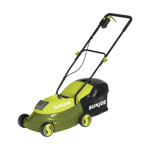 Sun Joe MJ401C 14-Inch 28-Volt Cordless Push Lawn Mower, Green