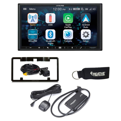 Alpine iLX-W650 Compatible with CarPlay & Android Auto - Includes Back up Camera, SXV300 Sirius XM Tuner