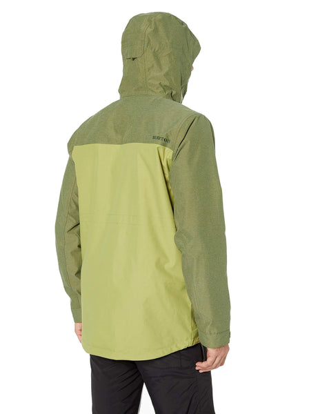 Burton Men's Covert Shell Jacket, Mosstone/Clover, Large