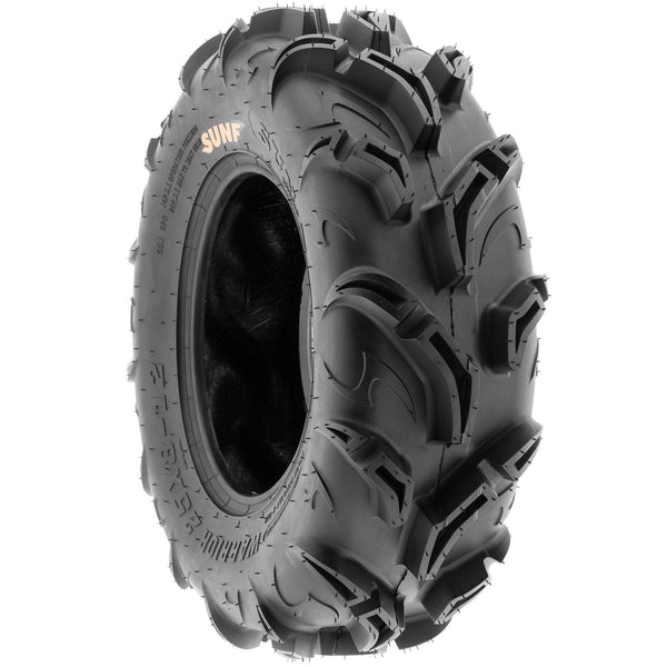 Set of 4 SunF Warrior AT Mud & Trail 26x9-12 Front & 26x11-12 Rear ATV UTV Off-Road Tires, 6 PR, Tubeless A048