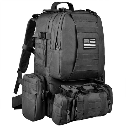 CVLIFE Military Tactical Backpack Army Rucksack Assault Pack Built-up Molle Bag