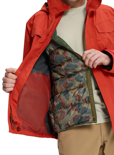 Burton Men's Gore-Tex Edgecomb Insulator Jacket, Hot Sauce, Medium